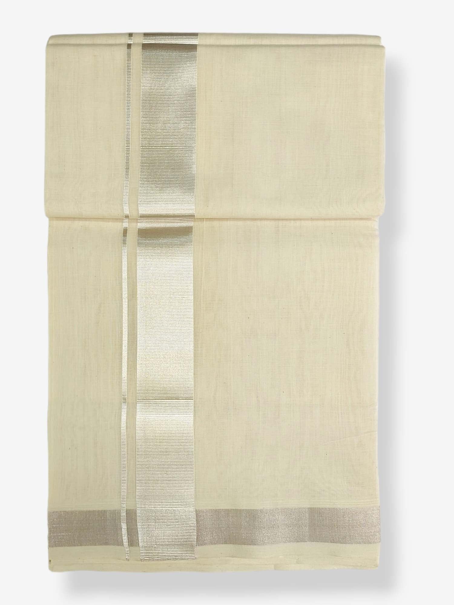 Premium Wedding Handloom Balaramapuram Unaakupaavu Kasavu Mundu for Men