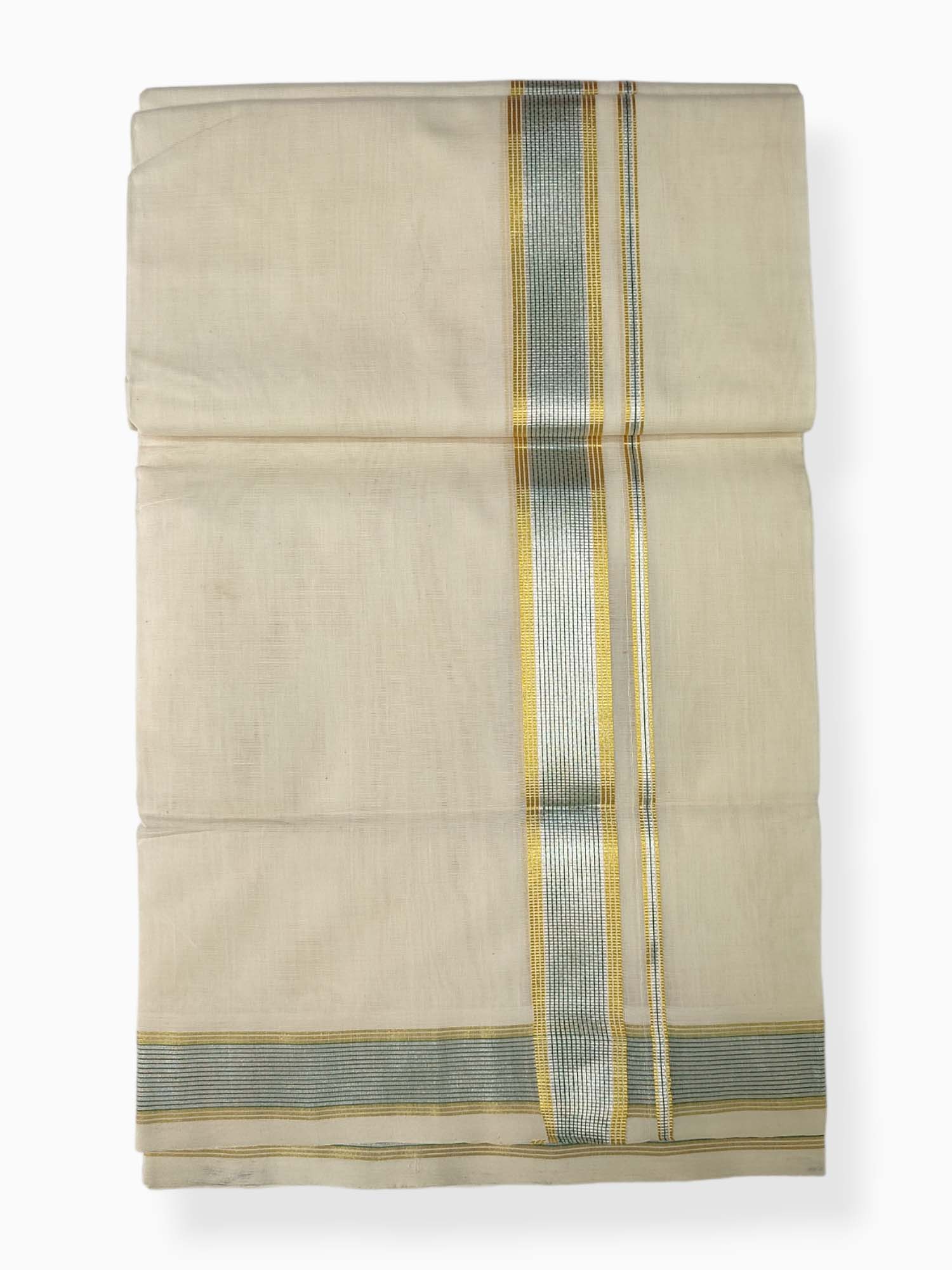 Premium Wedding Handloom Balaramapuram Unaakupaavu Kasavu Mundu for Men