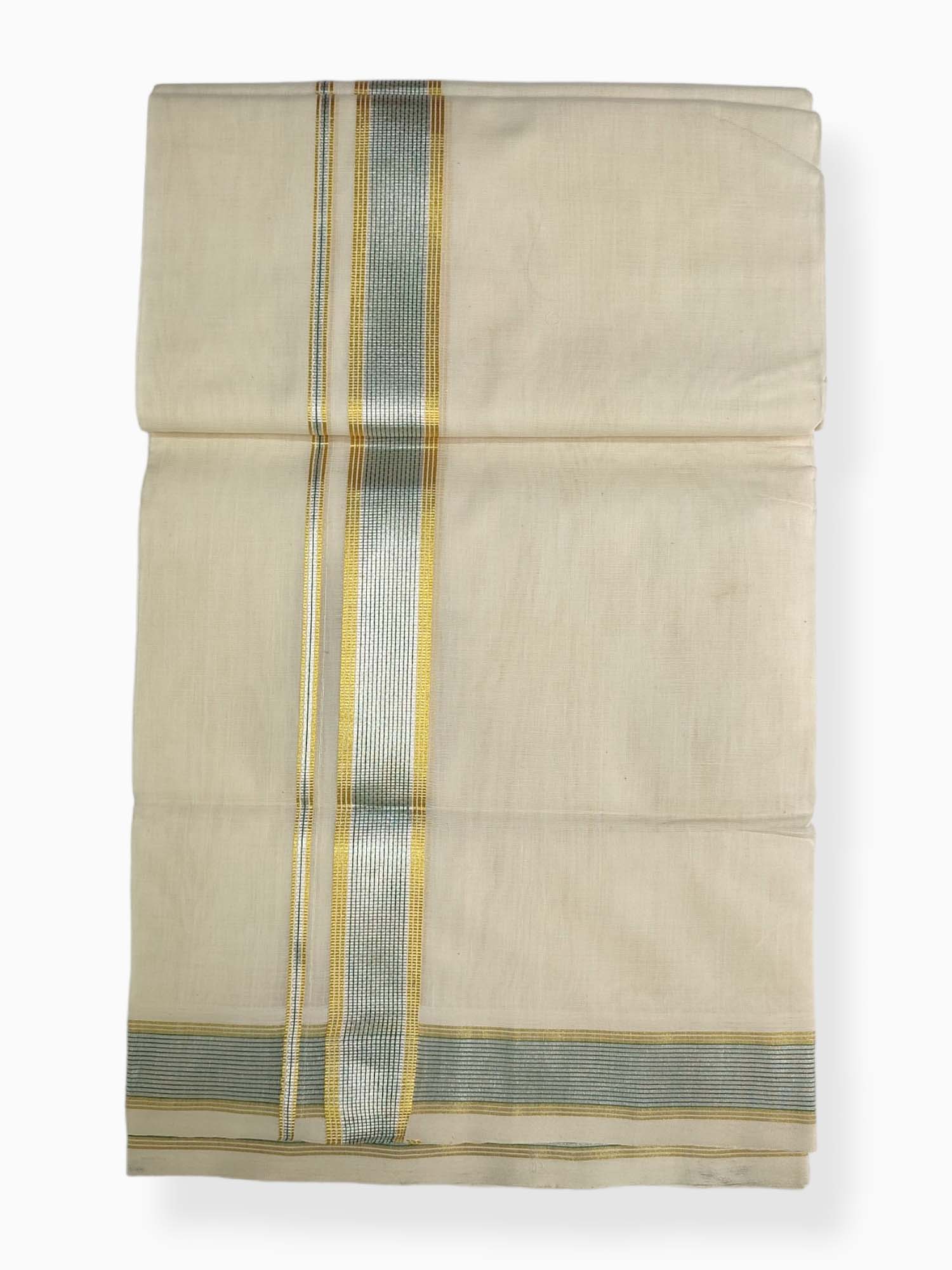 Premium Wedding Handloom Balaramapuram Unaakupaavu Kasavu Mundu for Men
