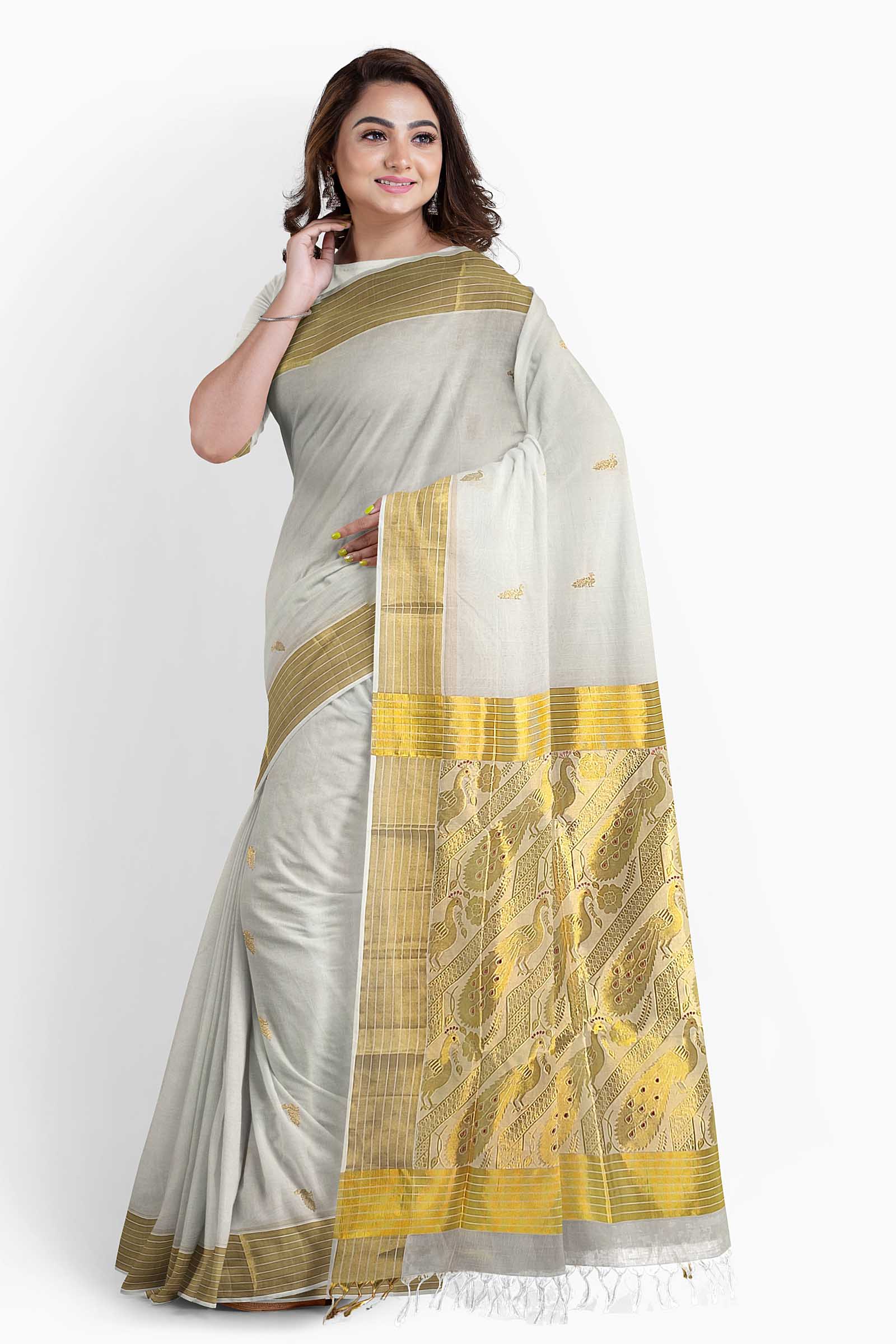 Tissue Silk Hand painted Mural Saree at best price in Kochi