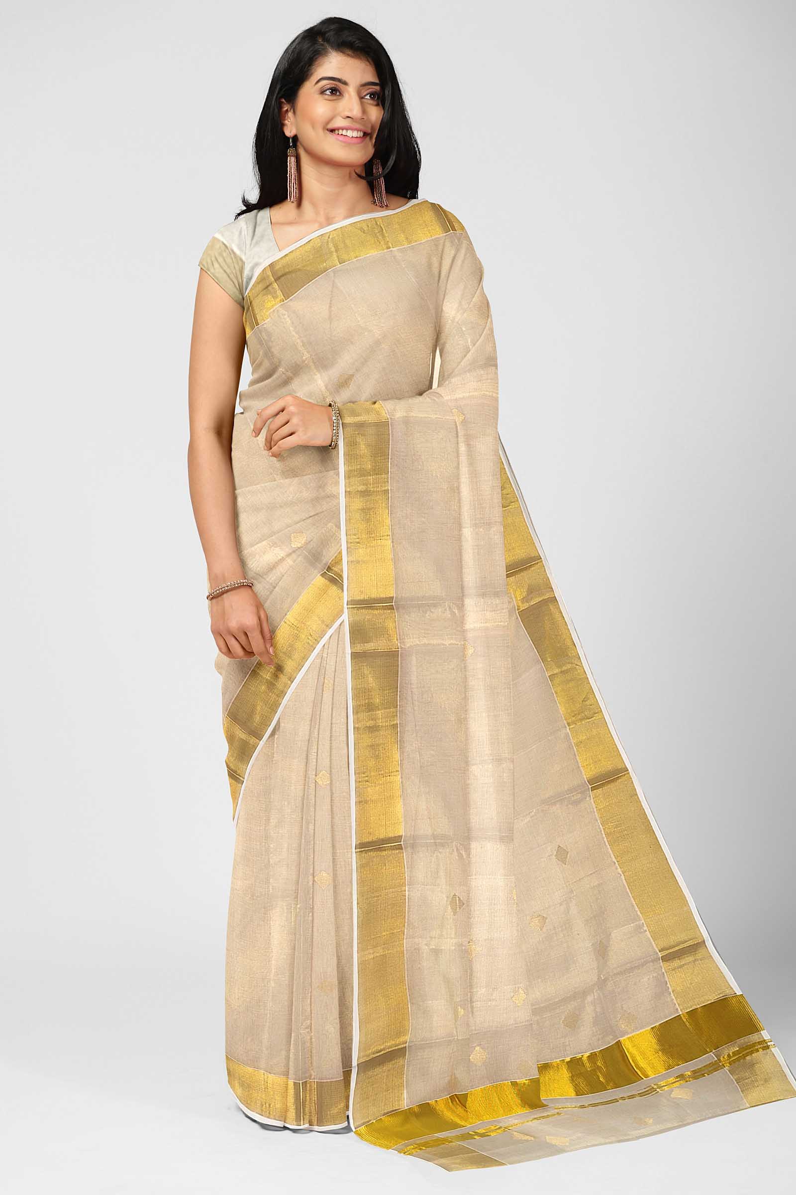 Kerala Kuthampully Set Munde Collection CO1080 | Kuthampully Handloom saree  online shopping