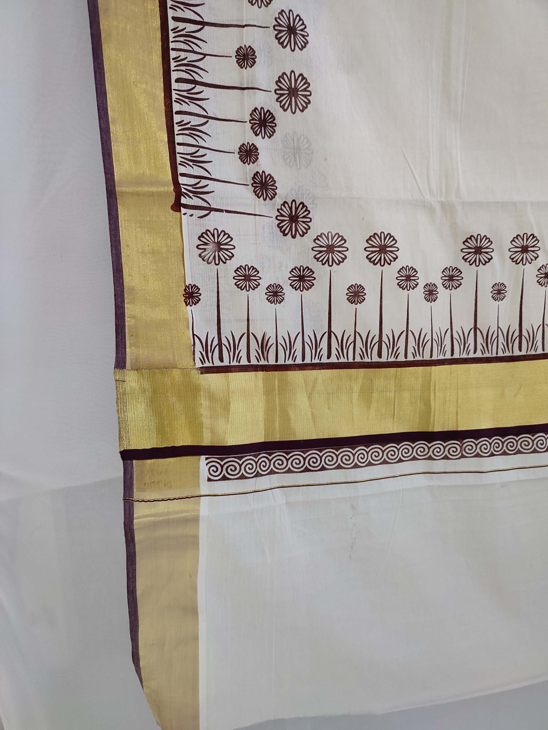Kerala Printed Saree for Women