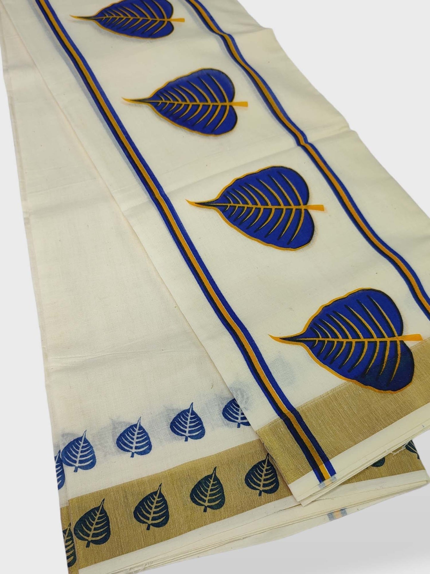 Kerala Single Printed Set Mundu Neriyathum