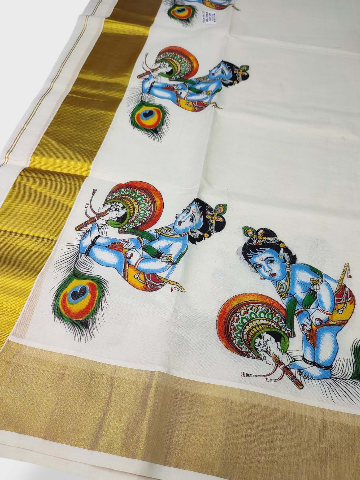 Kerala Single Printed Set Mundu Neriyathum