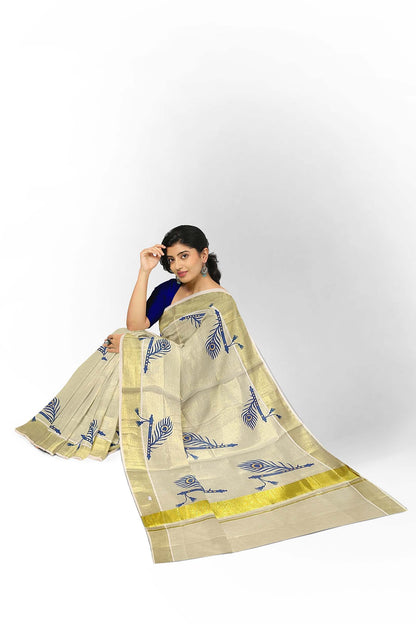 Kerala Tissue Saree for Women