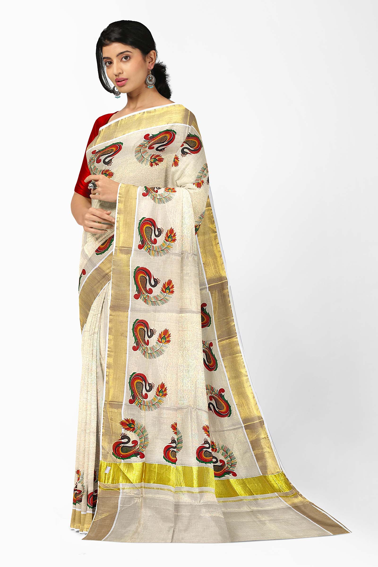 Kerala Tissue Saree for Women