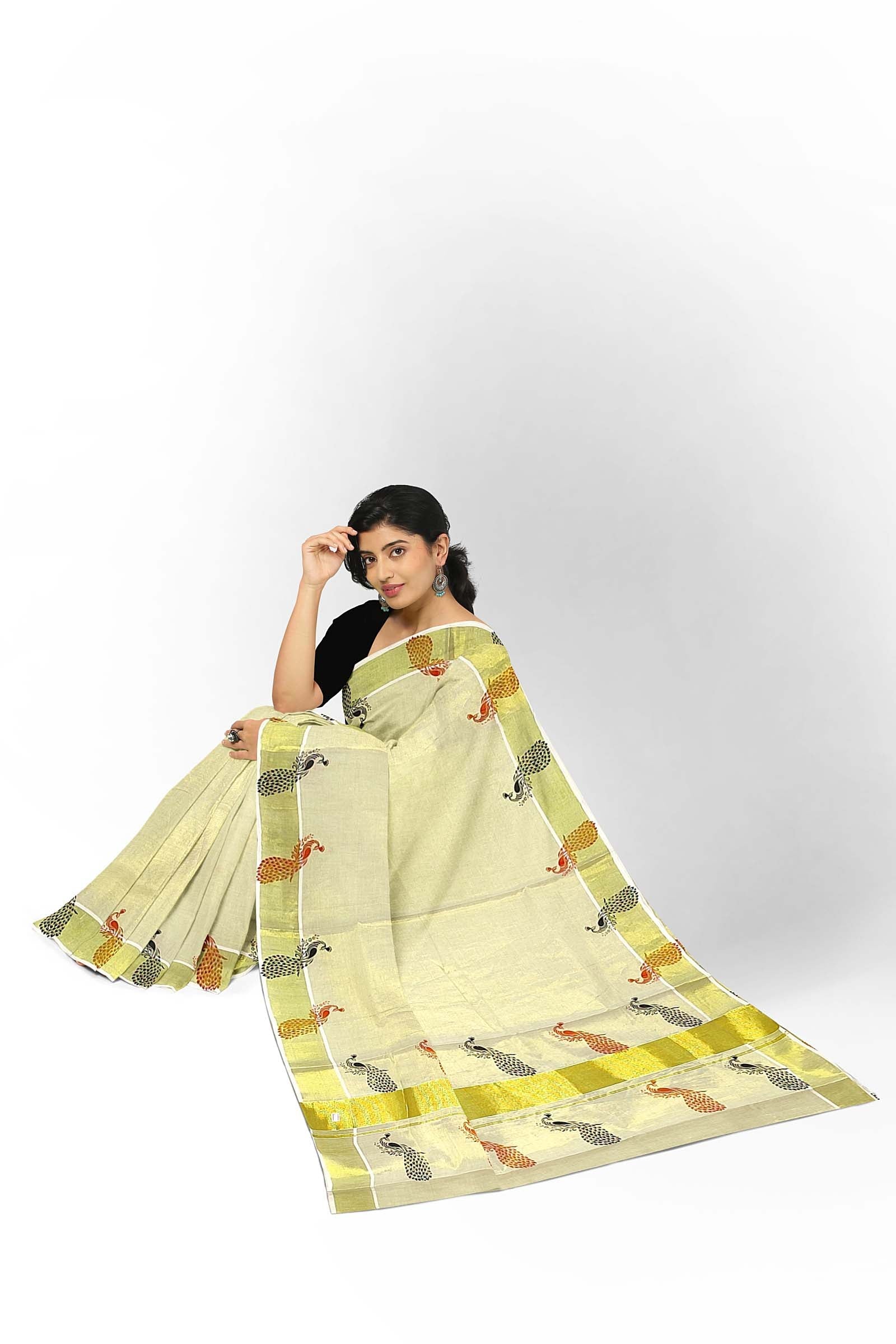 Kerala Tissue Saree for Women