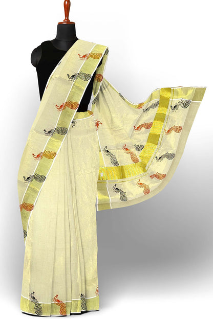 Kerala Tissue Saree for Women