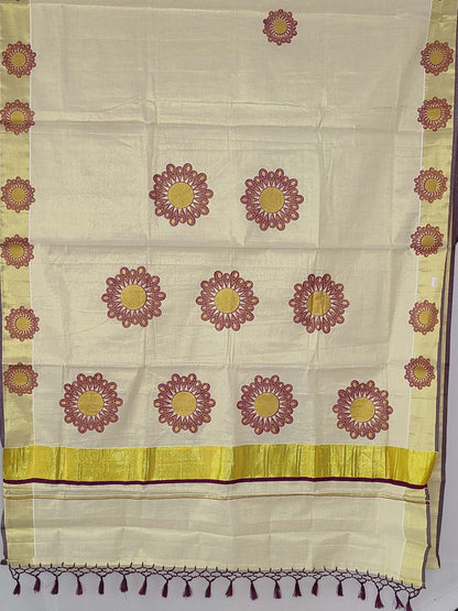 Kerala Tissue Saree for Women