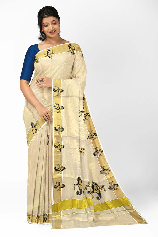 Kerala Tissue Saree for Women