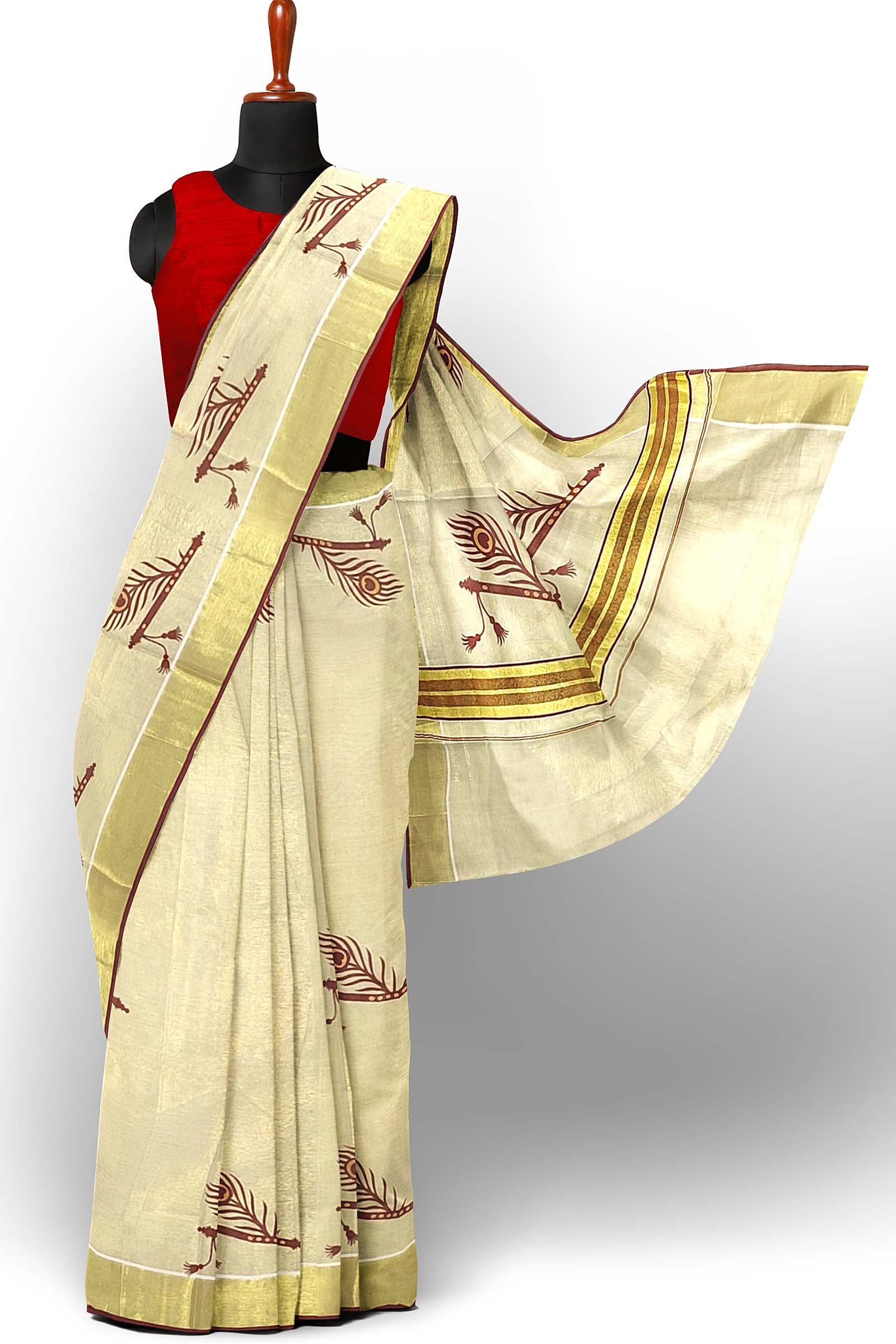 Kerala Tissue Saree for Women