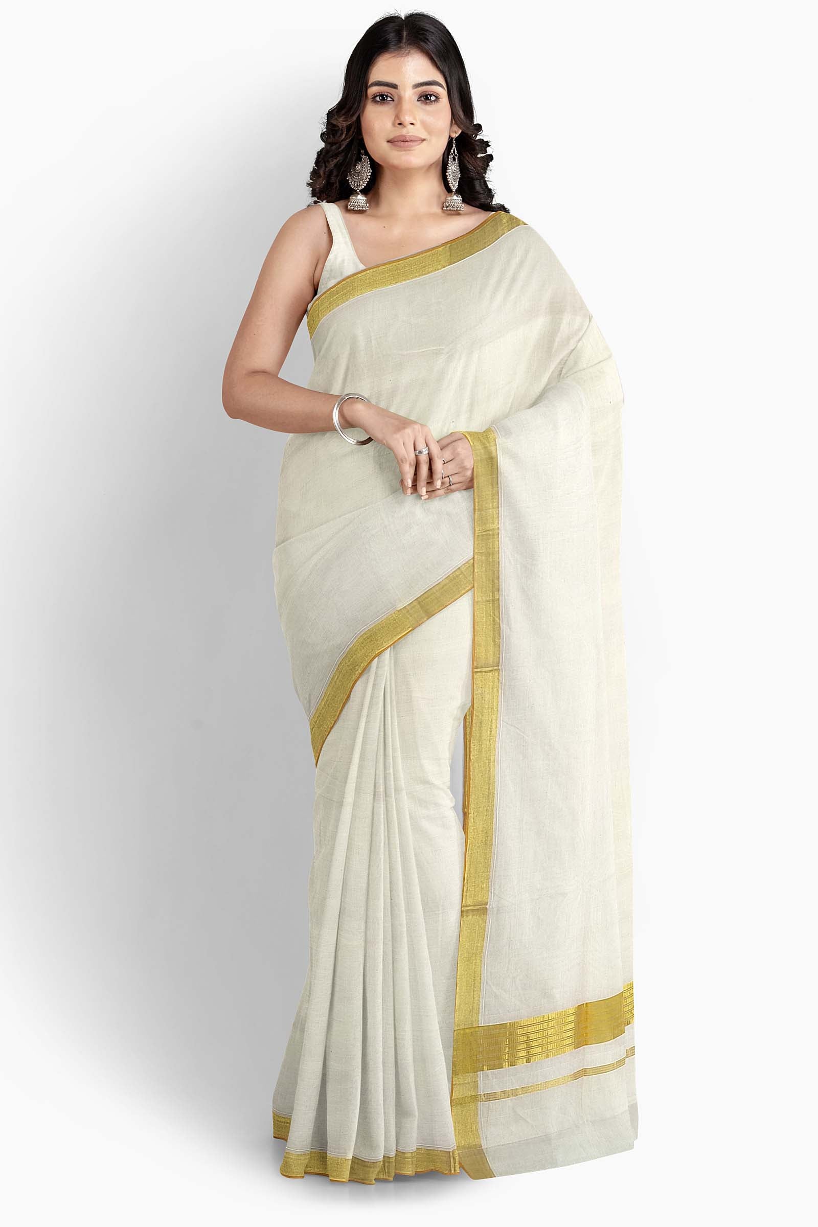Kerala Saree Sleeveless Dress | Ruachbydivyaharidas