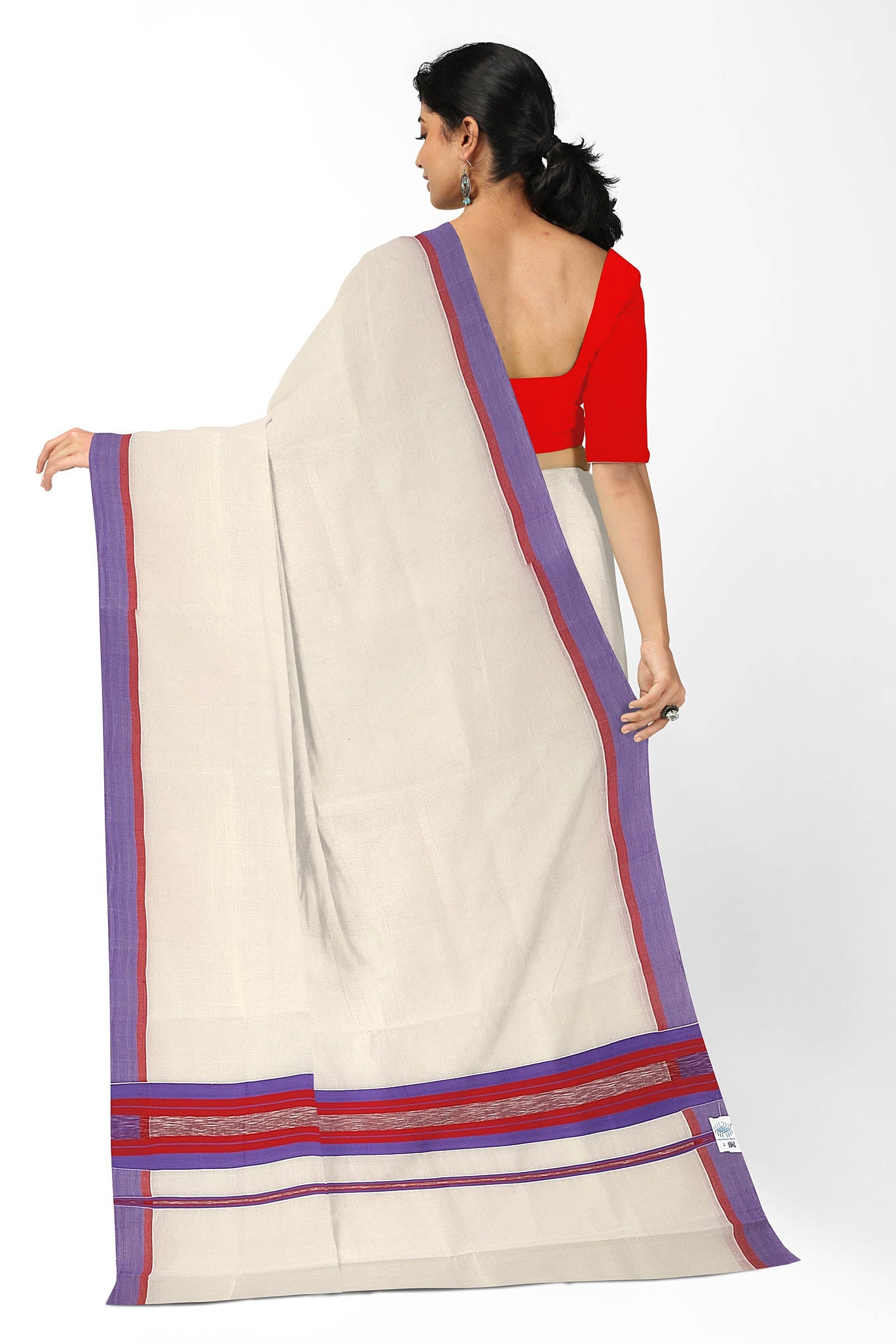 Vibrant handwoven Kerala Handloom Saree