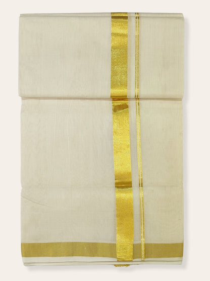 Kasavu Mundu Balaramapuram Handloom in Gold