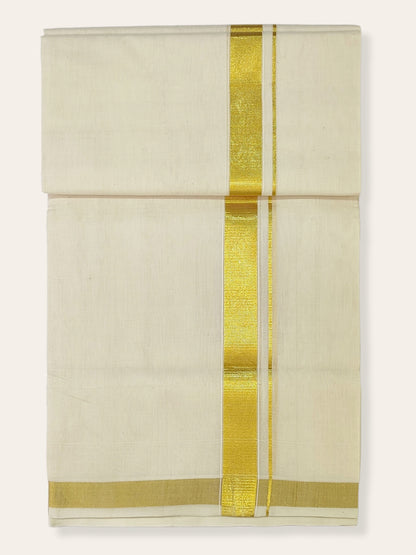 Kasavu Mundu Balaramapuram Handloom in Gold