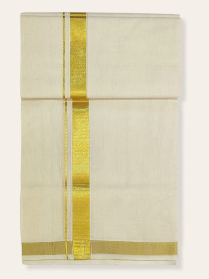 Kasavu Mundu Balaramapuram Handloom in Gold