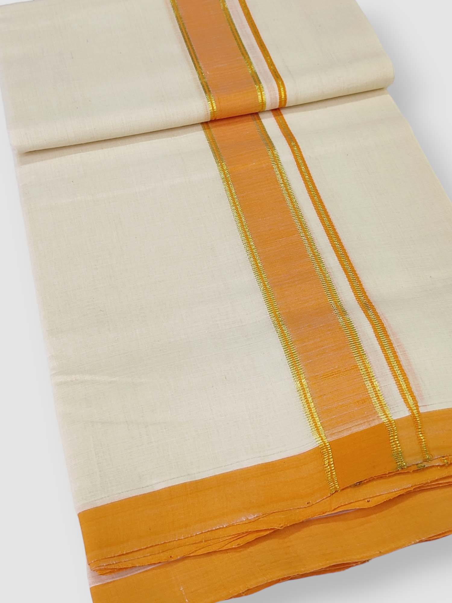  Kerala Balaramapuram Handloom Mundu/Dhoti Pure Cotton