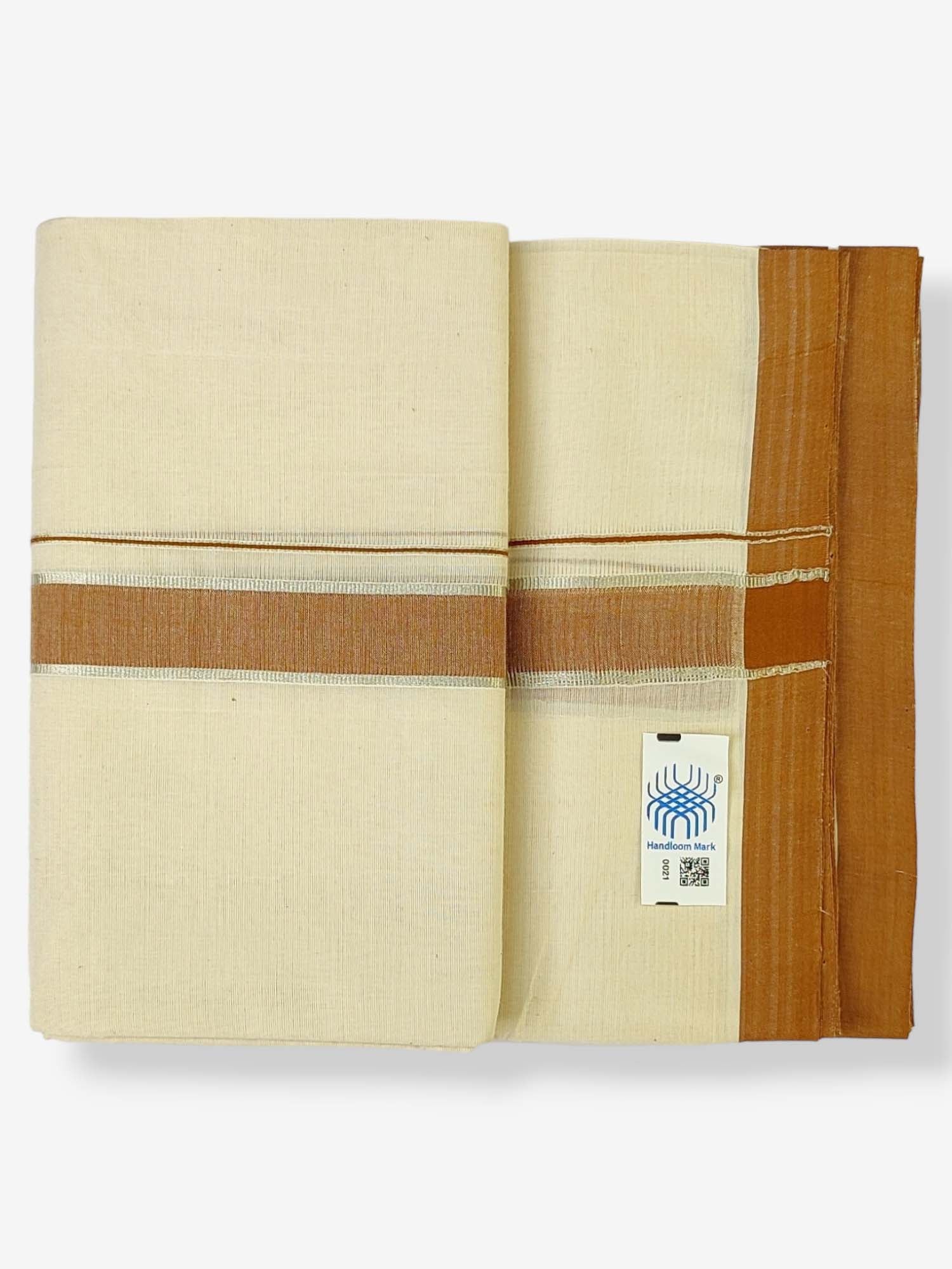  Kerala Balaramapuram Handloom Mundu/Dhoti Pure Cotton