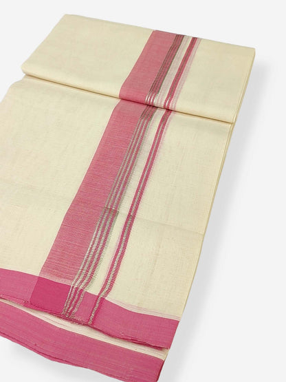  Kerala Balaramapuram Handloom Mundu/Dhoti Pure Cotton