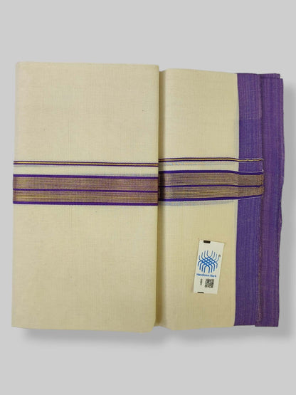  Kerala Balaramapuram Handloom Mundu/Dhoti Pure Cotton