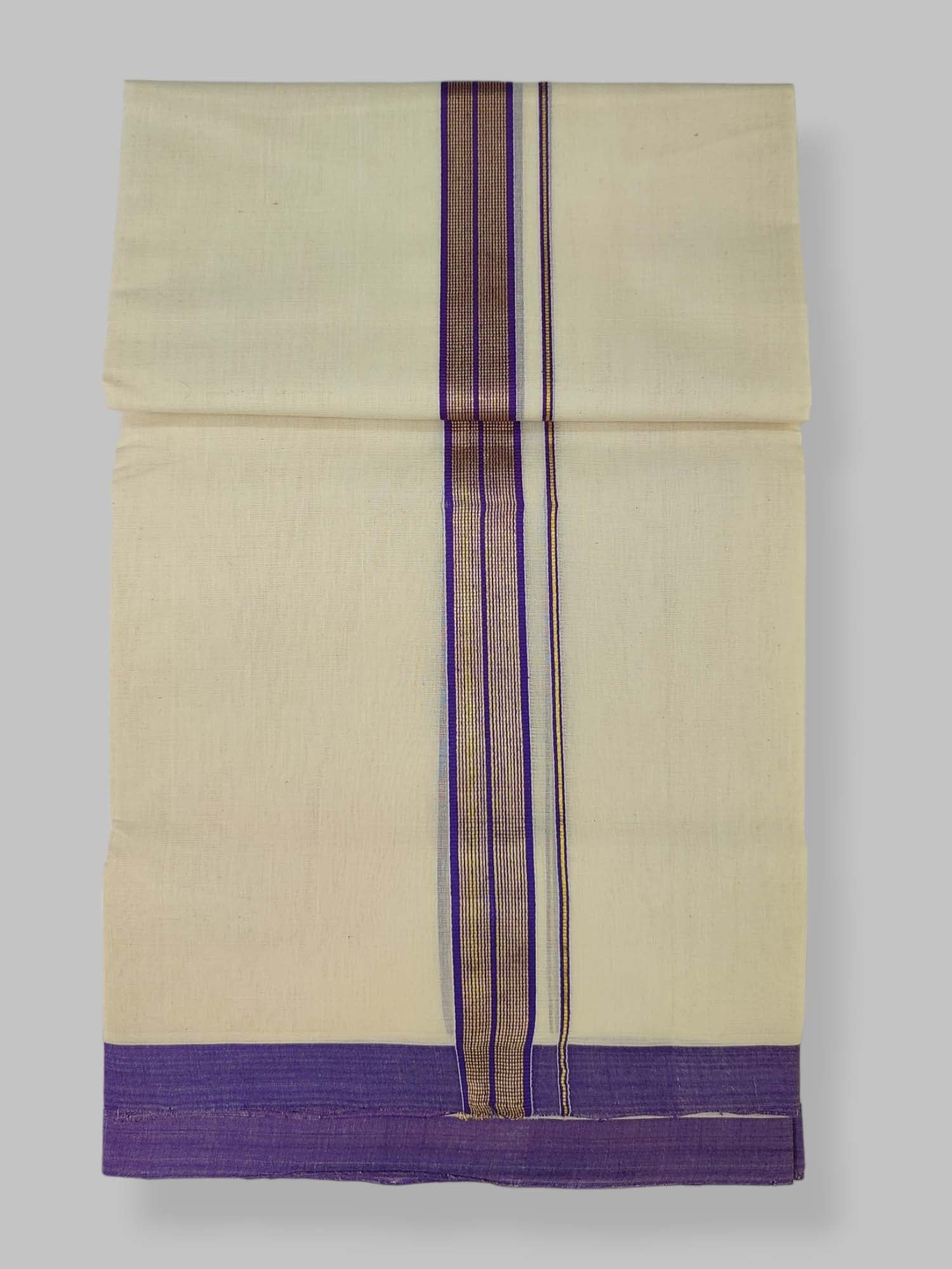  Kerala Balaramapuram Handloom Mundu/Dhoti Pure Cotton