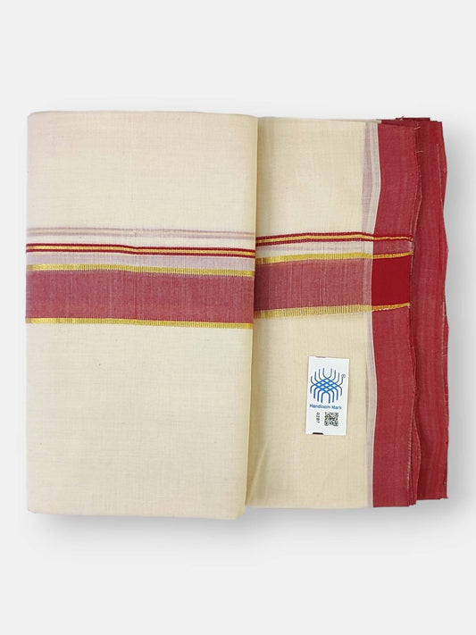  Kerala Balaramapuram Handloom Mundu/Dhoti Pure Cotton