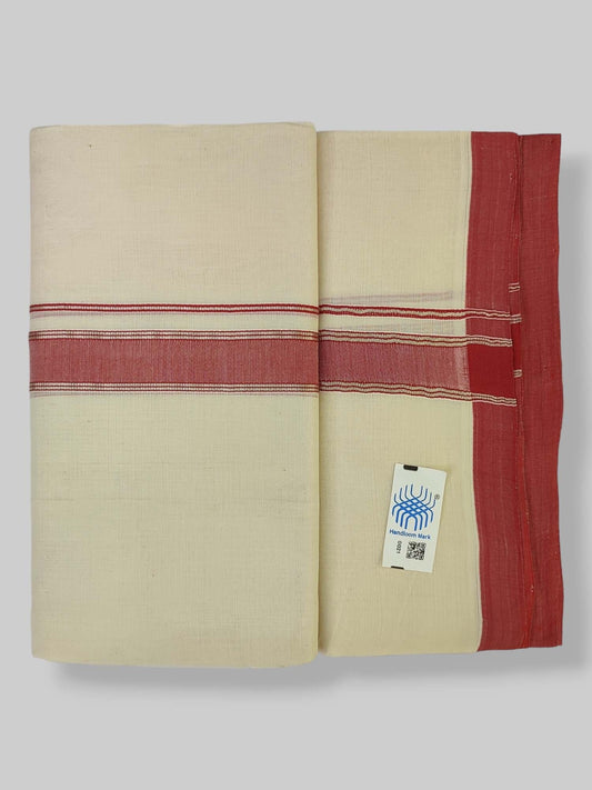  Kerala Balaramapuram Handloom Mundu/Dhoti Pure Cotton