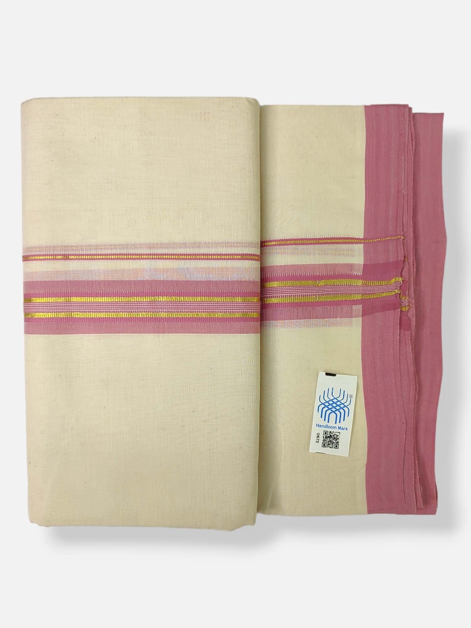  Kerala Balaramapuram Handloom Mundu/Dhoti Pure Cotton