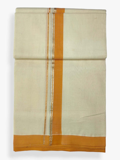  Kerala Balaramapuram Pure Cotton Handloom Mundu/Dhoti 