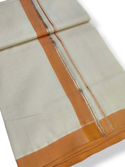  Kerala Balaramapuram Pure Cotton Handloom Mundu/Dhoti 