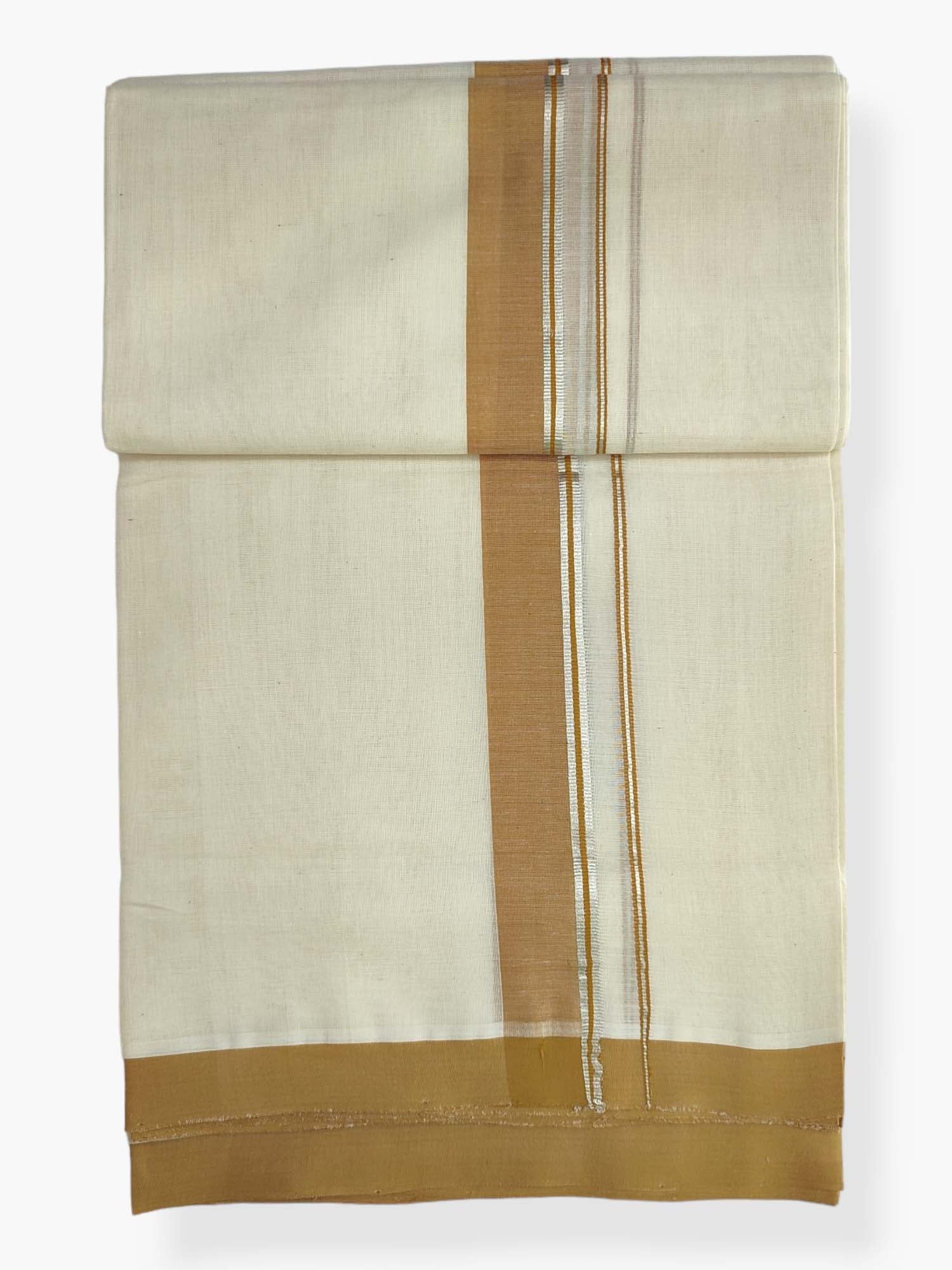  Kerala Balaramapuram Pure Cotton Handloom Mundu/Dhoti 