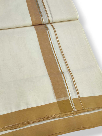  Kerala Balaramapuram Pure Cotton Handloom Mundu/Dhoti 