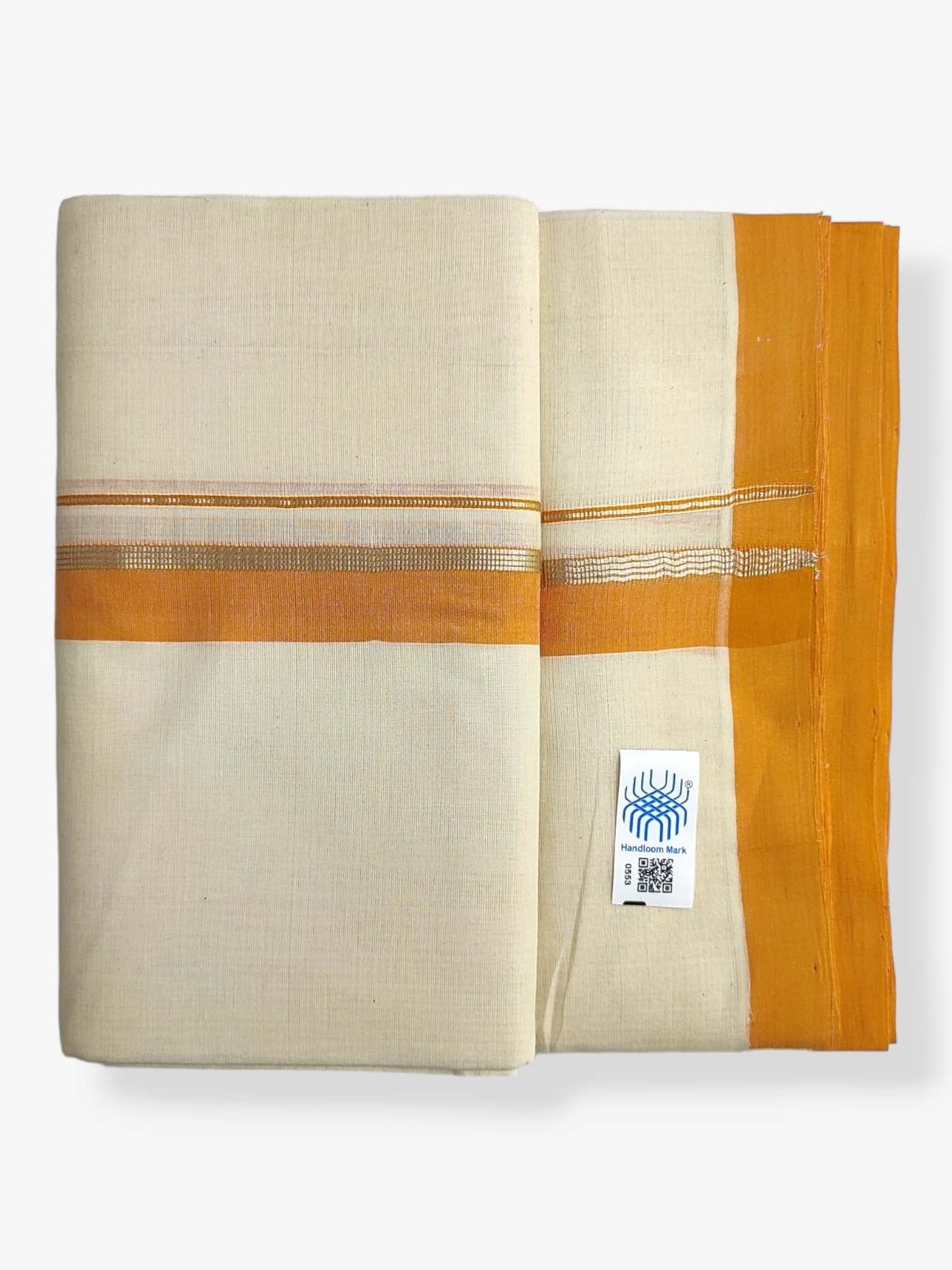  Kerala Balaramapuram Pure Cotton Handloom Mundu/Dhoti 