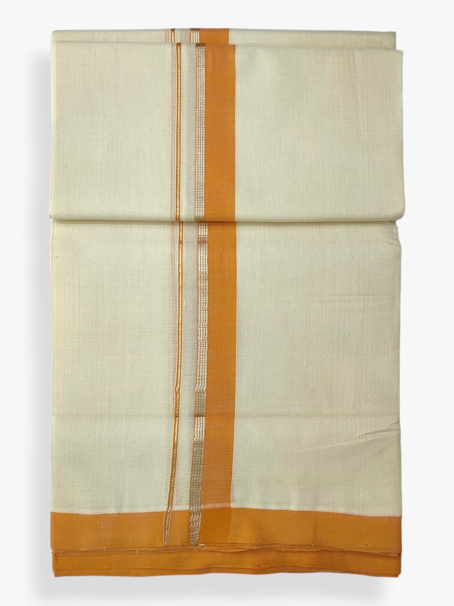  Kerala Balaramapuram Pure Cotton Handloom Mundu/Dhoti 