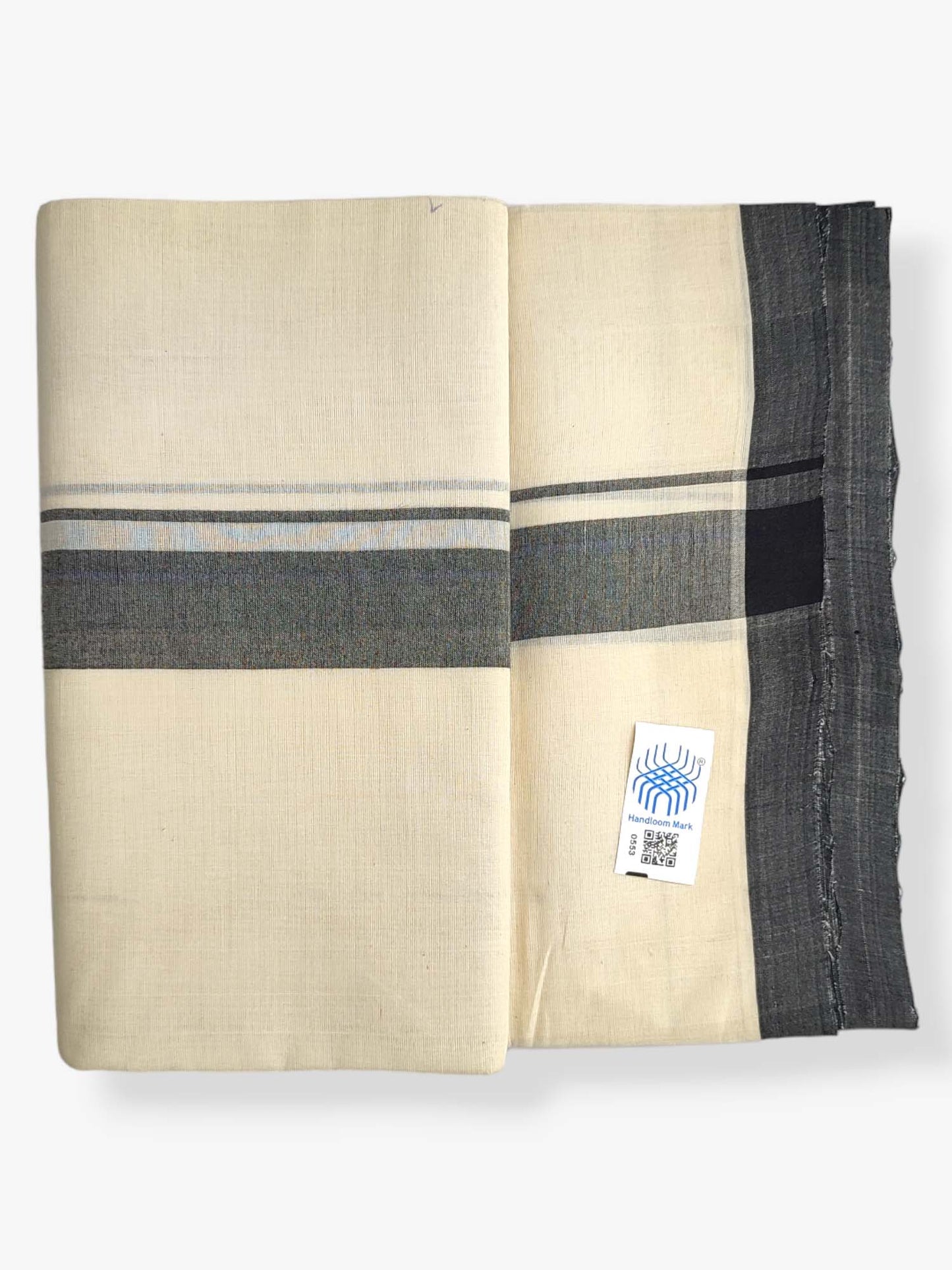  Kerala Balaramapuram Pure Cotton Handloom Mundu/Dhoti 