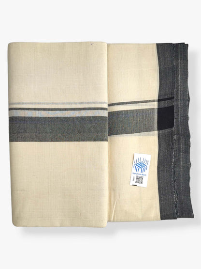  Kerala Balaramapuram Pure Cotton Handloom Mundu/Dhoti 