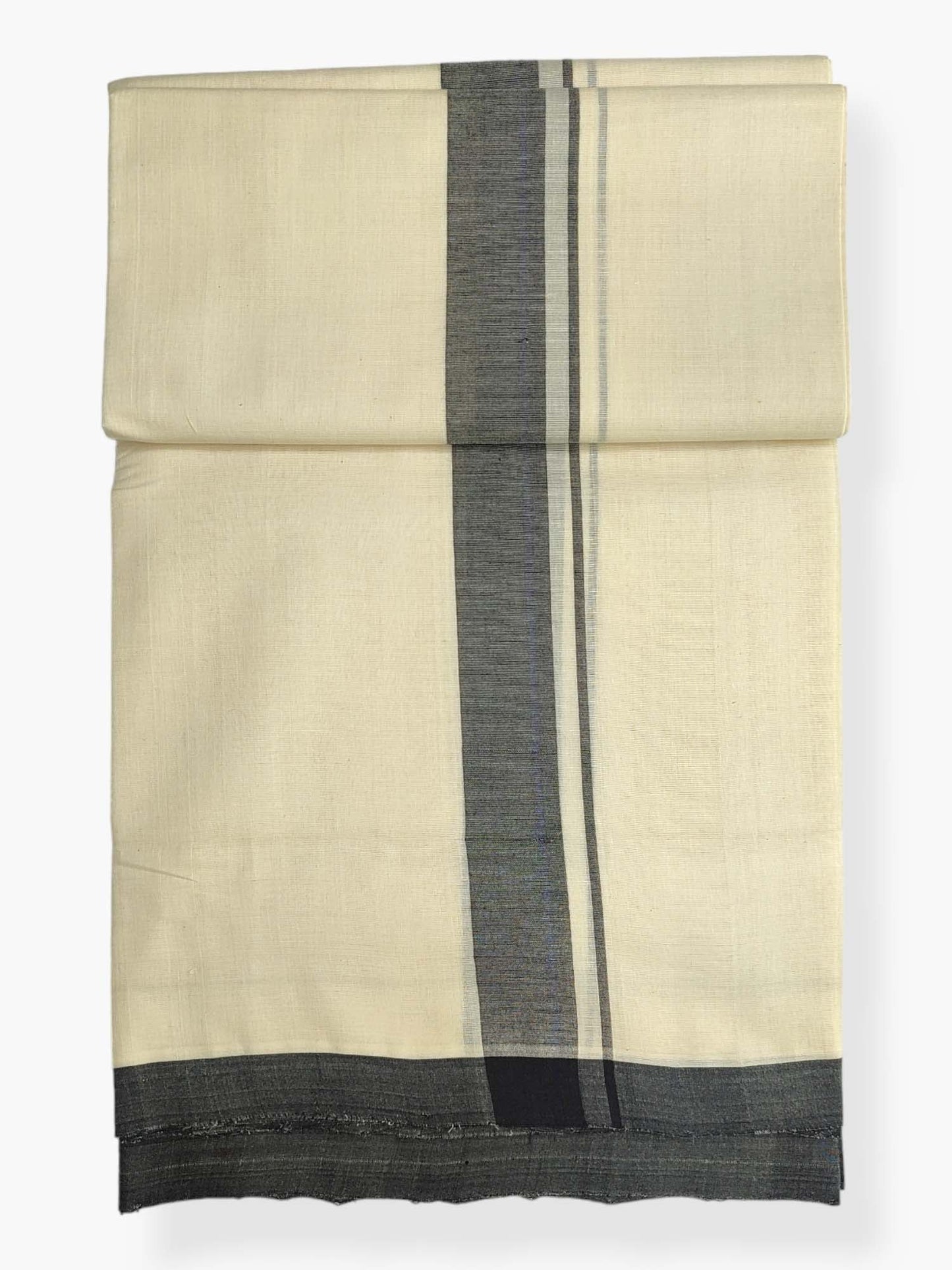  Kerala Balaramapuram Pure Cotton Handloom Mundu/Dhoti 