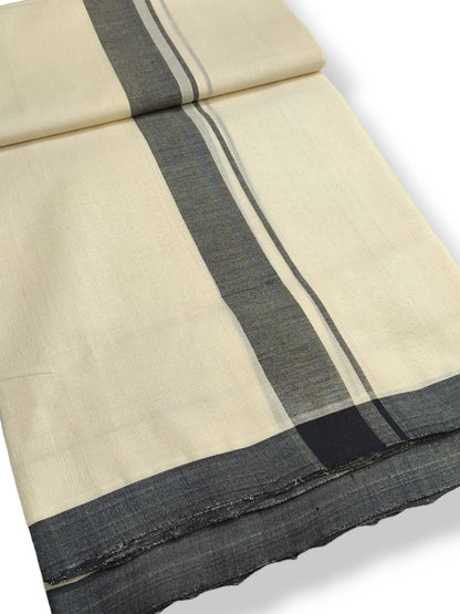  Kerala Balaramapuram Pure Cotton Handloom Mundu/Dhoti 