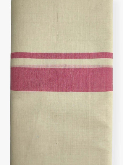  Kerala Balaramapuram Pure Cotton Handloom Mundu/Dhoti 