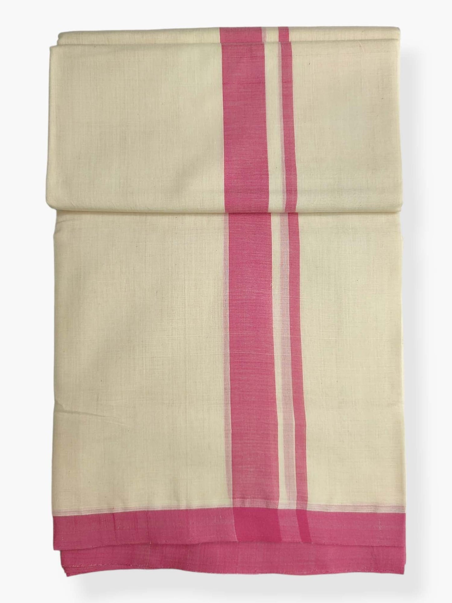  Kerala Balaramapuram Pure Cotton Handloom Mundu/Dhoti 