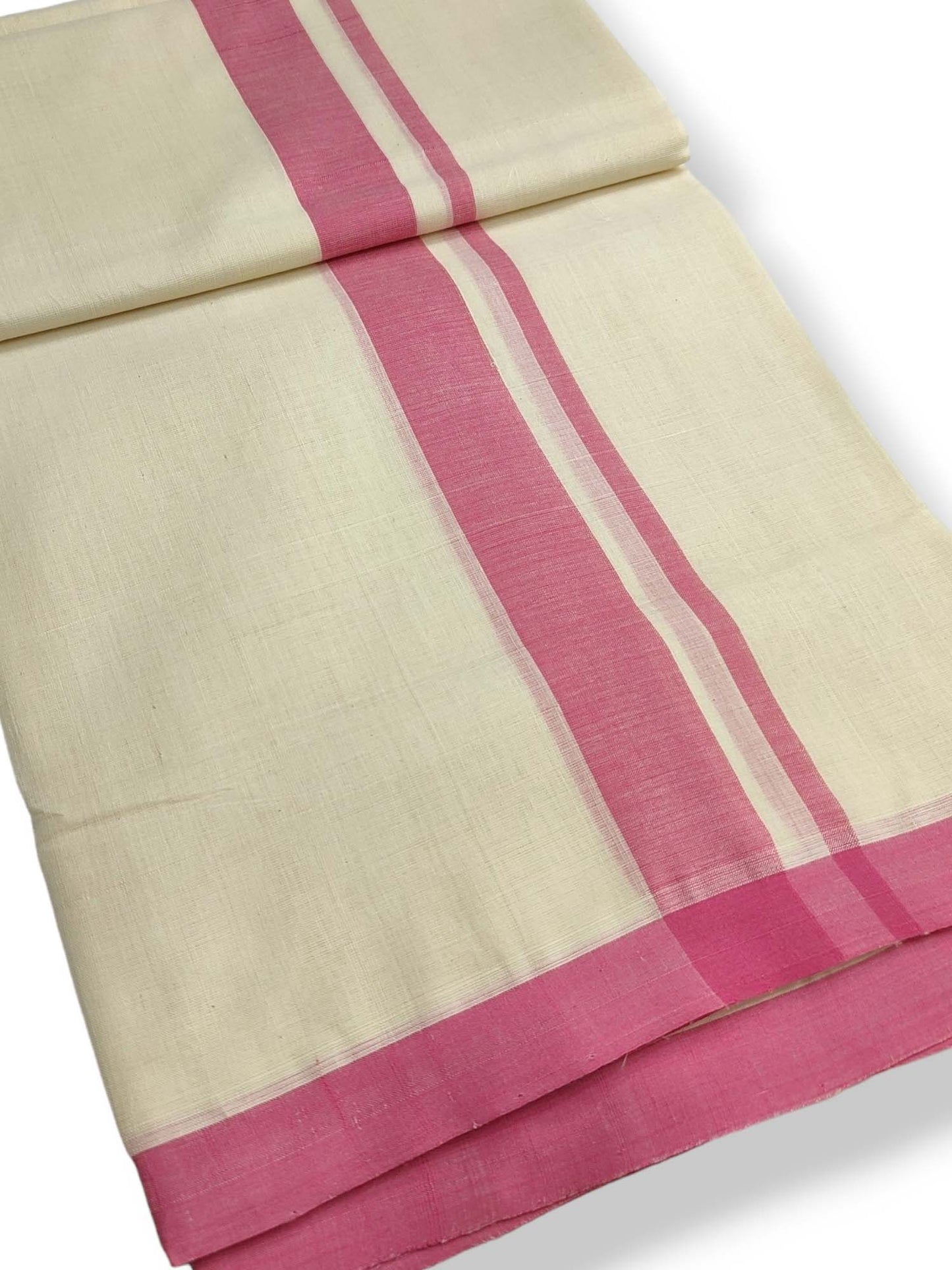  Kerala Balaramapuram Pure Cotton Handloom Mundu/Dhoti 