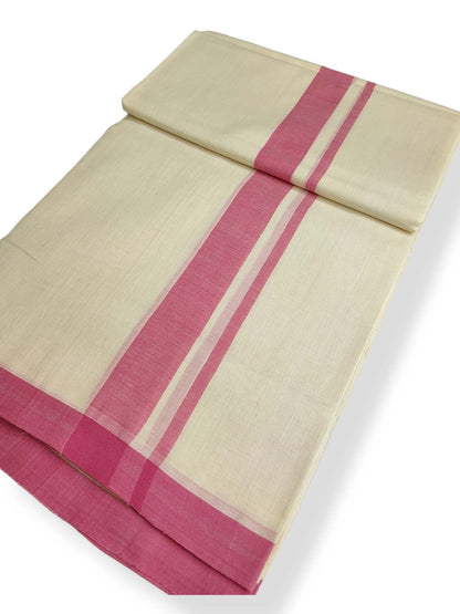  Kerala Balaramapuram Pure Cotton Handloom Mundu/Dhoti 