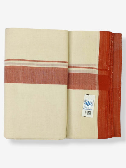  Kerala Balaramapuram Handloom Mundu/Dhoti Pure Cotton