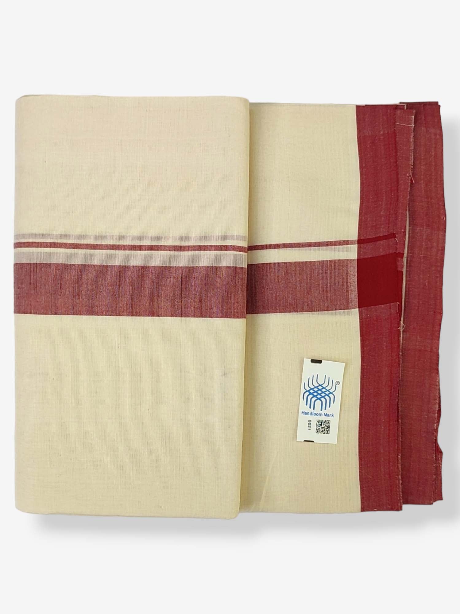  Kerala Balaramapuram Handloom Mundu/Dhoti Pure Cotton