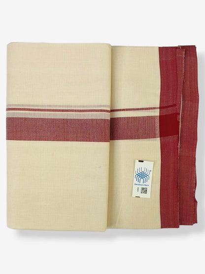  Kerala Balaramapuram Handloom Mundu/Dhoti Pure Cotton
