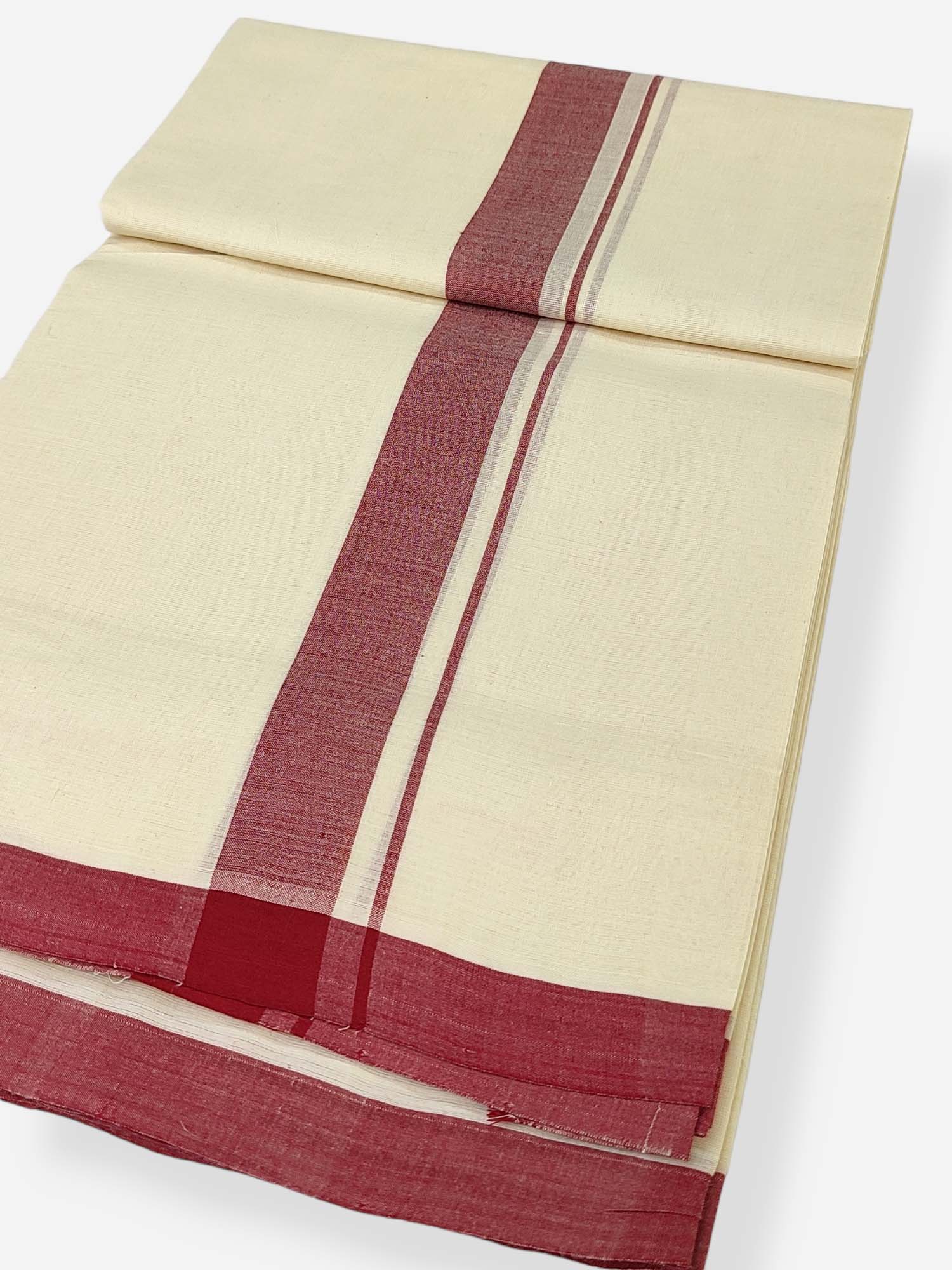  Kerala Balaramapuram Handloom Mundu/Dhoti Pure Cotton