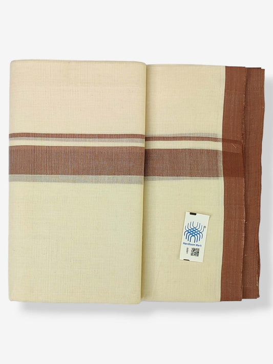  Kerala Balaramapuram Handloom Mundu/Dhoti Pure Cotton