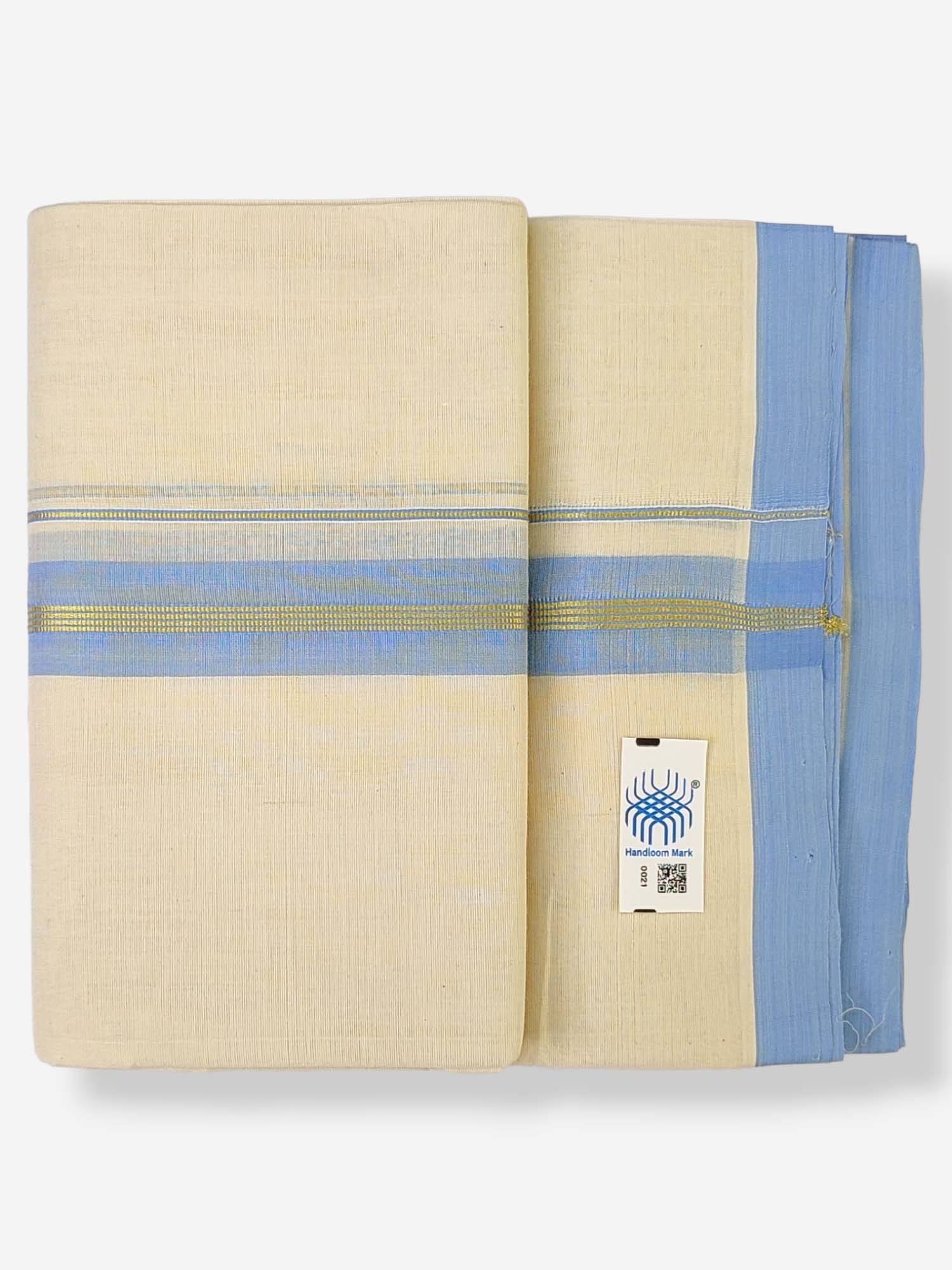  Kerala Balaramapuram Handloom Mundu/Dhoti Pure Cotton