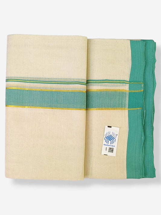  Kerala Balaramapuram Handloom Mundu/Dhoti Pure Cotton