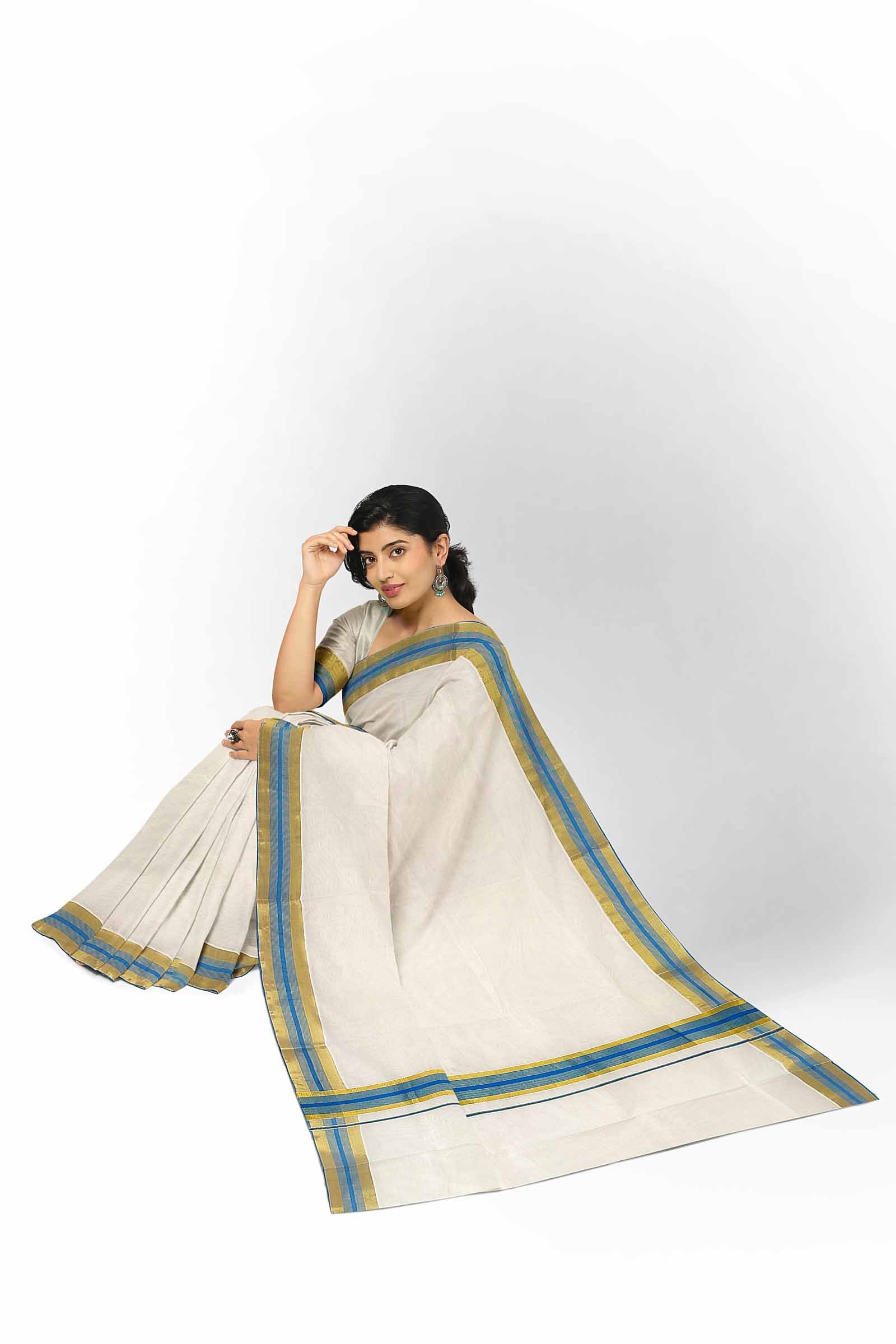 Kerala Sarees | Kerala Kavasu Saree | Kerala Silk Sarees Online –  BharatSthali